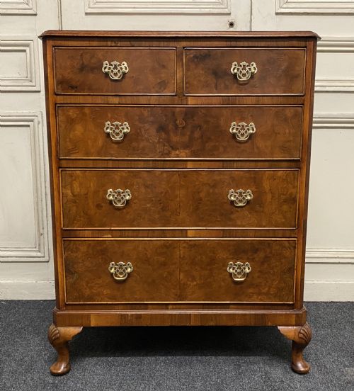 Burr Walnut Chest of Drawers