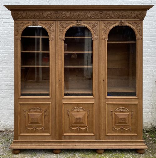 Large French Oak Bookcase