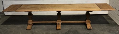 Long French Farmhouse Table with Extensions