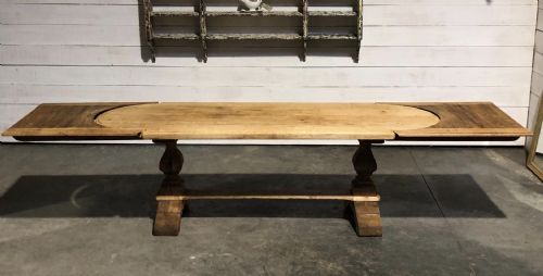 Large Farmhouse Table with Extensions