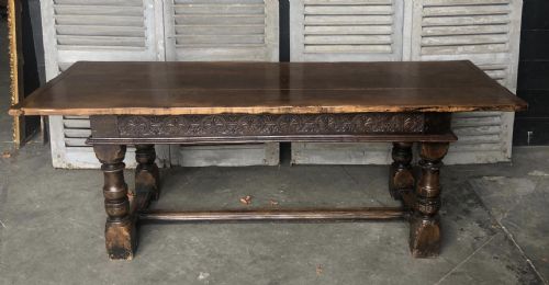 3 Plank Oak Farmhouse Dining Table