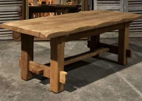 French Bleached Oak Farmhouse Table
