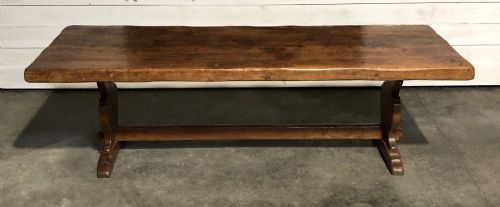 Wonderful French Trestle Farmhouse Dining Table