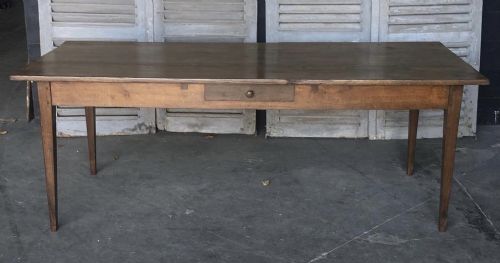 Early French Oak Farmhouse Dining Table