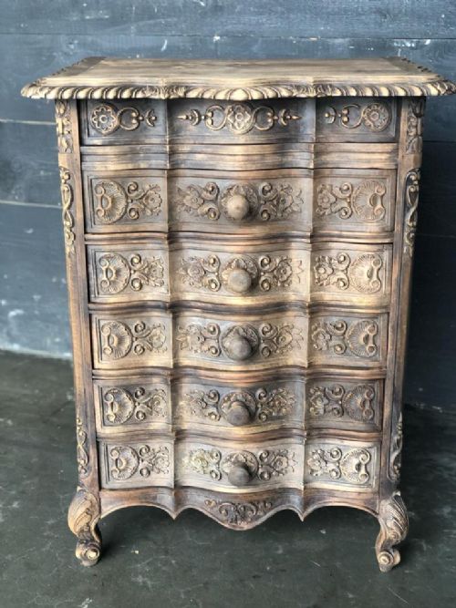 Bleached Oak French Chest of Drawers