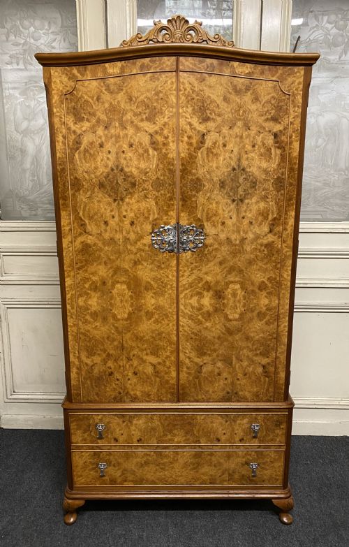 Burr Walnut Fitted Wardrobe
