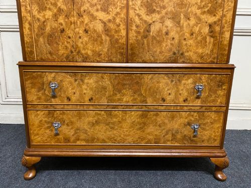 fig 1. Burr Walnut Fitted Wardrobe 
