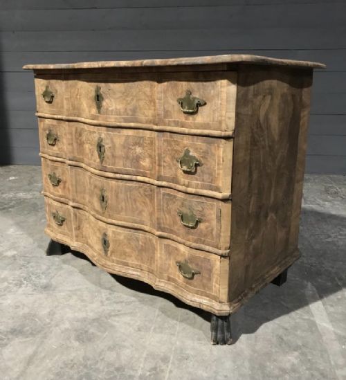 Burr Walnut French Commode Chest