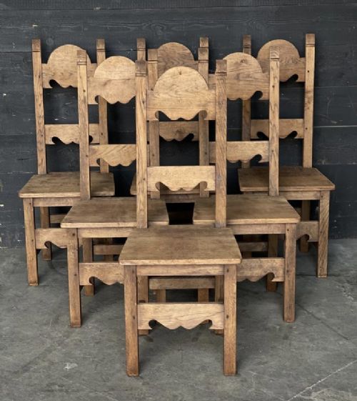 Set 6 Farmhouse Dining Chairs