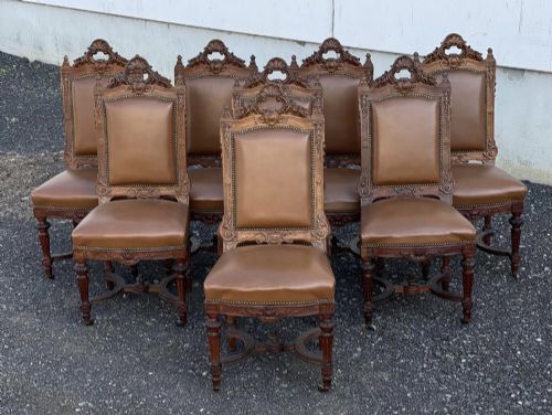 Superb Set 8 French Dining Chairs
