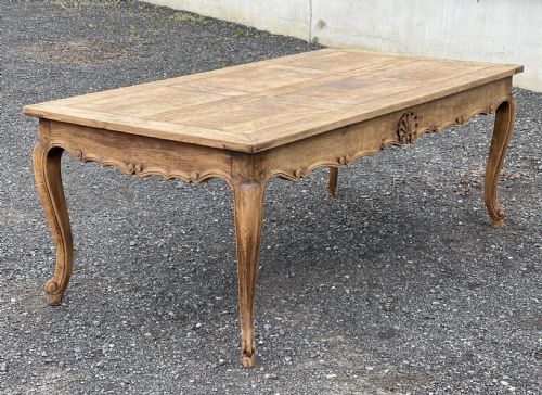 French Bandy Leg Oak Farmhouse Table