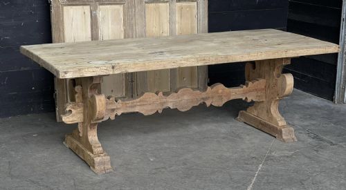 Large French Rustic Farmhouse Table Circa 1900