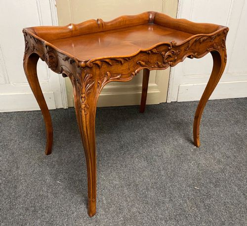 Pretty French Walnut Lamp Table