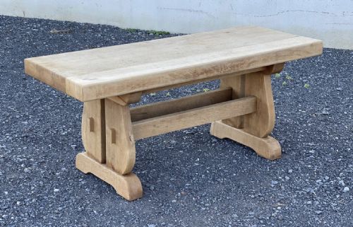 Bleached Oak Farmhouse Coffee Table