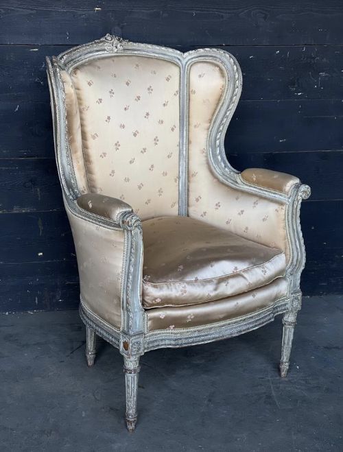 Generous French Upholstered Arm Chair