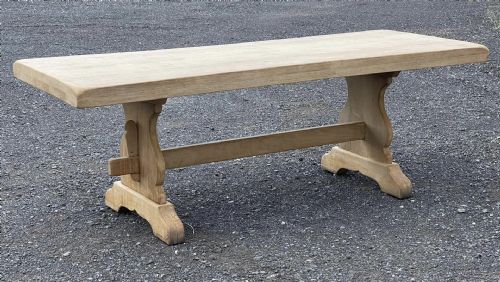 French Trestle End Refectory Farmhouse Dining Table
