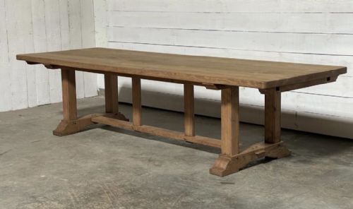 Huge 3m French Bleached Oak Farmhouse Table