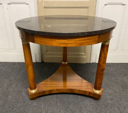 Marble Top French Empire Centre Table