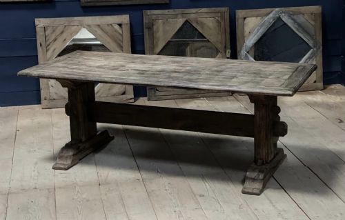 Rustic Oak Refectory Dining Table