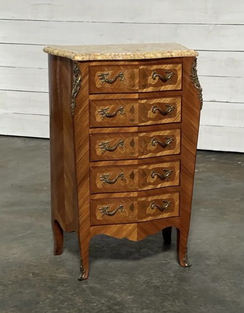Quality French Marquetry Chest of Drawers