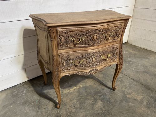 Bleached Oak French Commode Chest