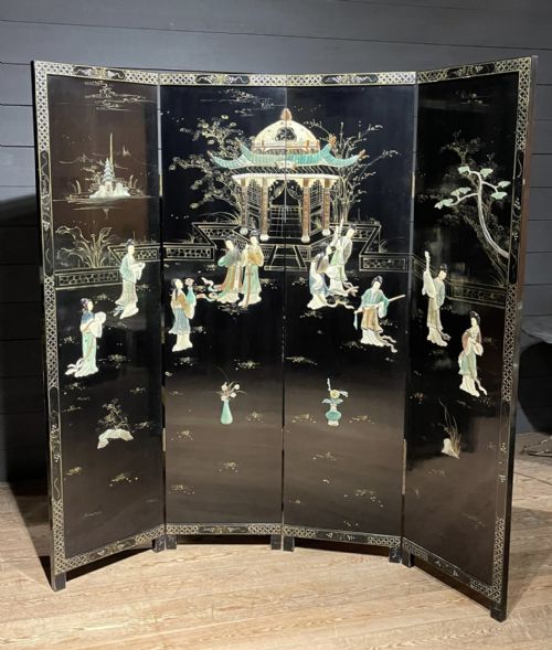 Wonderful Chinese Lacquer Screen