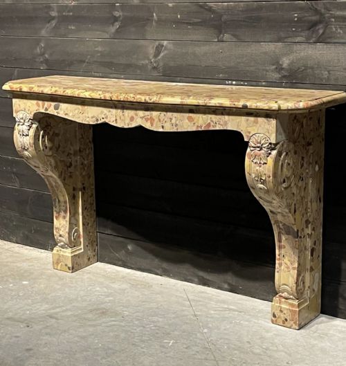 Rare Large French Marble Console