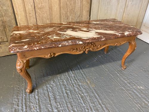 Marble Top French Coffee Table