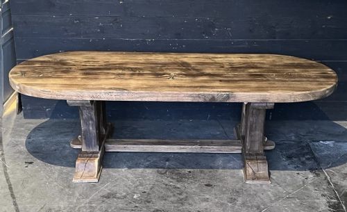 Large French Oak Rustic Refectory Dining Table