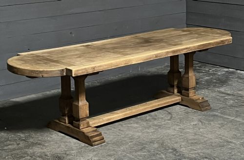Large French Oak Refectory Farmhouse Dining Table