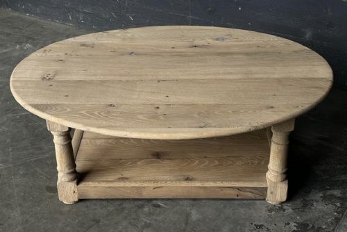 Large Oak Farmhouse Coffee Table