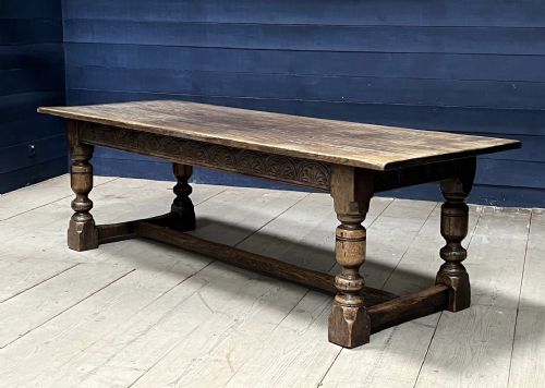 Large Oak Refectory Dining Table