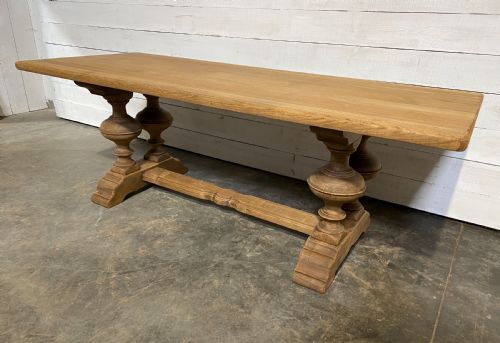 French Oak Refectory Dining Table with Great Base