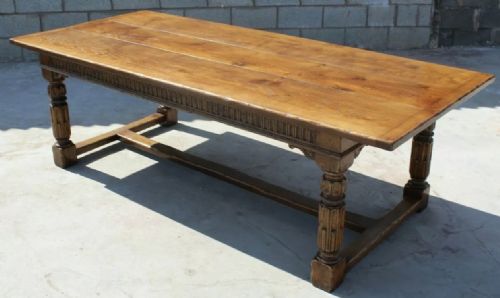 Large Long & Deep Refectory Farmhouse Dining Table