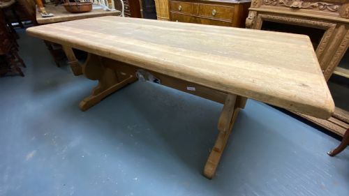 Bleached Oak Refectory Farmhouse Dining Table
