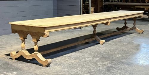 Huge 5 Meter Bleached Oak Dining Table
