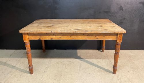 Pine Farmhouse Kitchen Table