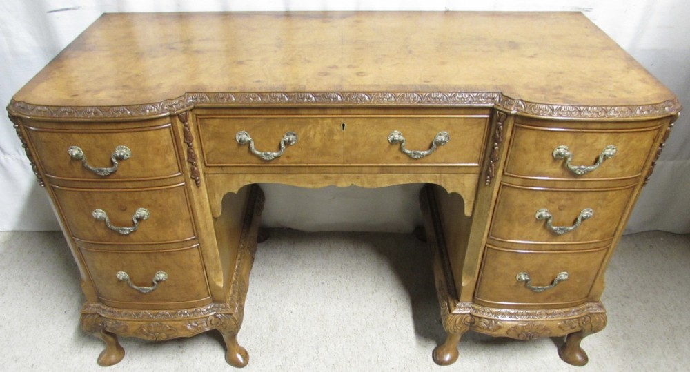 Super Quality Burr Walnut Desk
