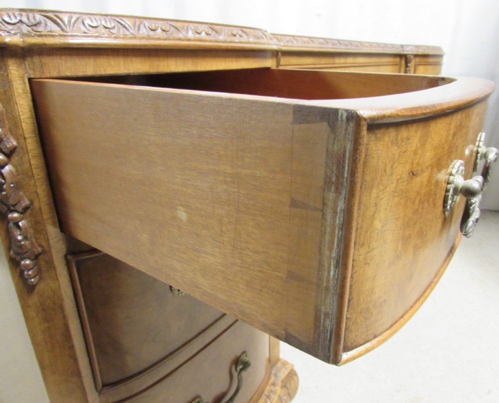 Super Quality Burr Walnut Desk View VI