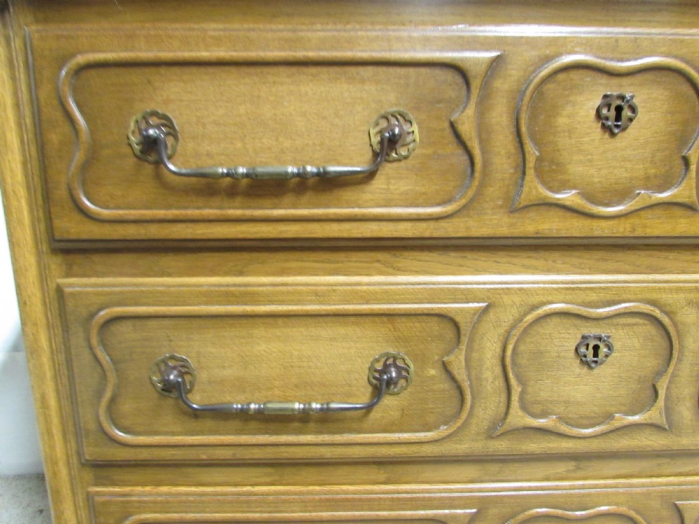French Oak Commode Chest of Drawers View V