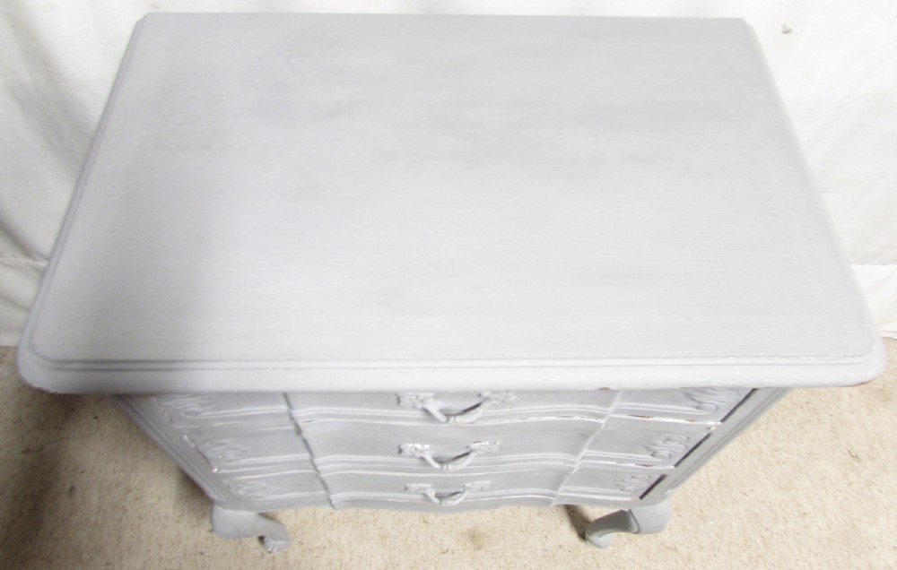 French Painted 3 Drawer Chest of Drawers View VIII