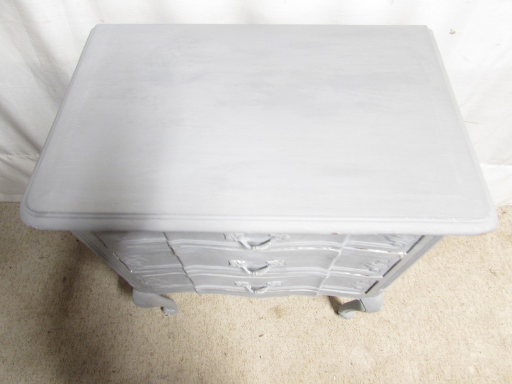 French Painted 3 Drawer Chest of Drawers View XII