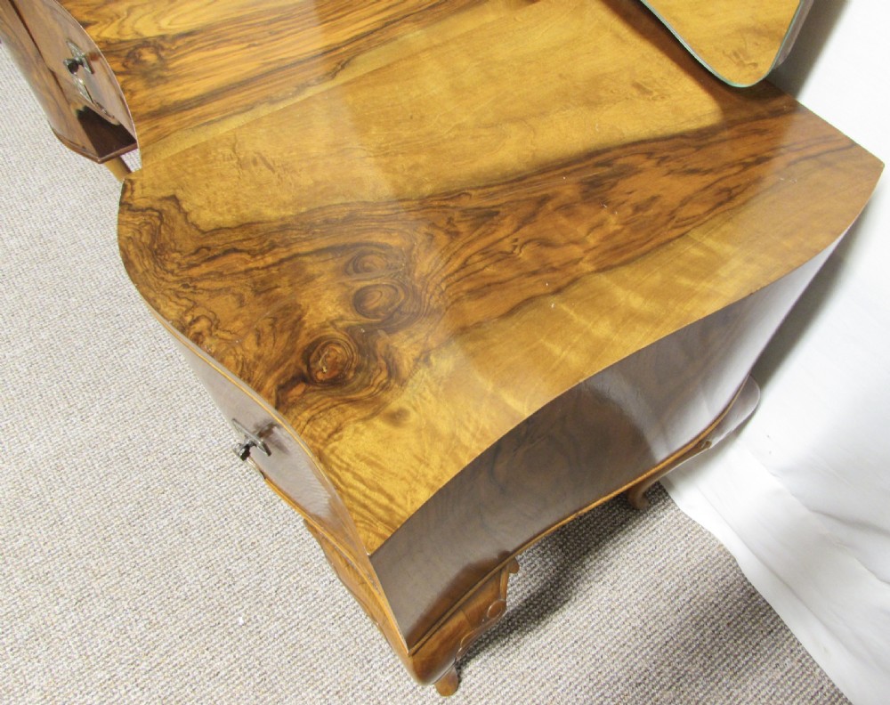 Shaped Burr Walnut Dressing Table View XVIII