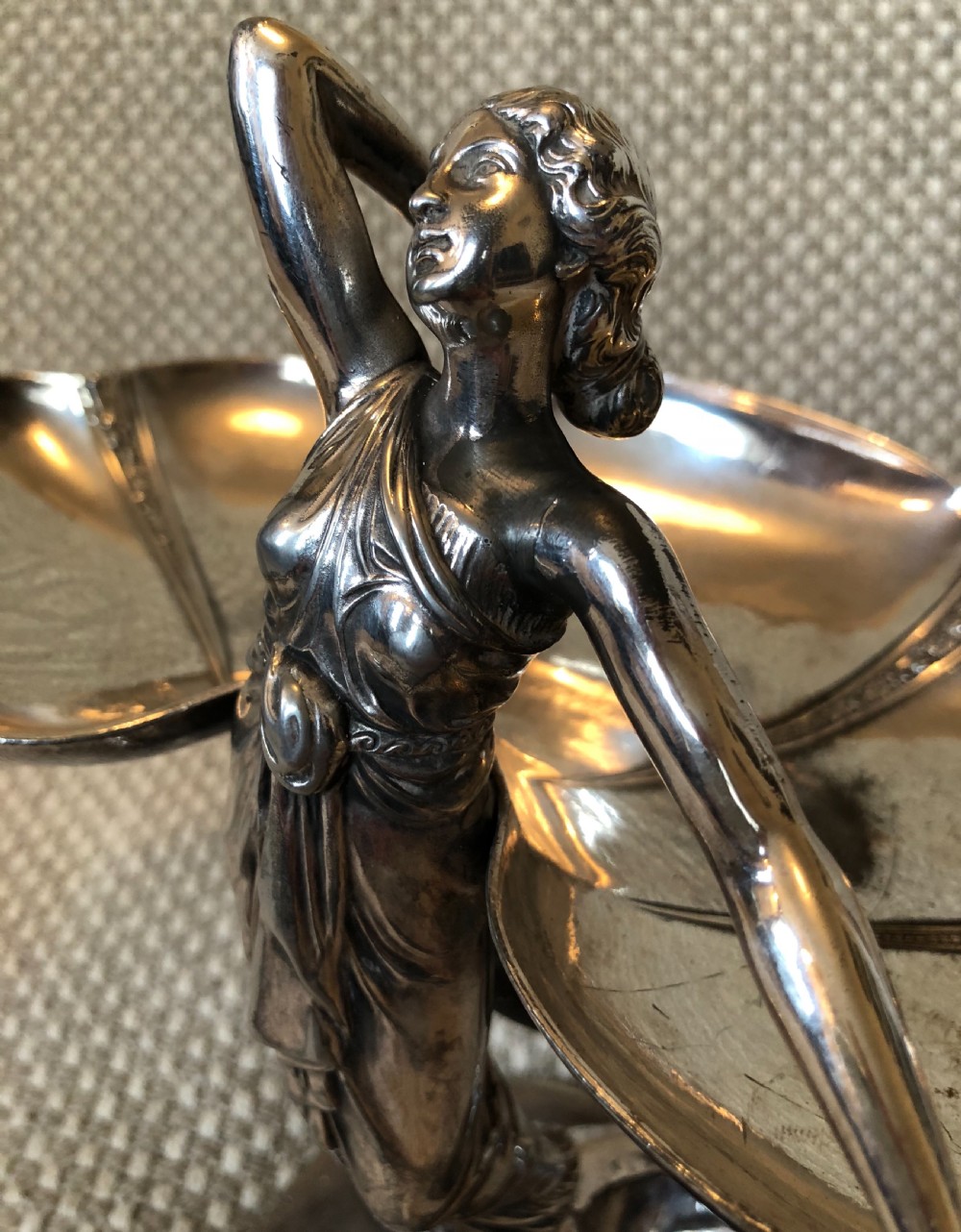 WMF Art Nouveau Silver Plate Center Piece View XI