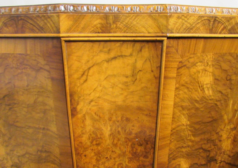 Burr Walnut Serpentine Shape cupboard View IV