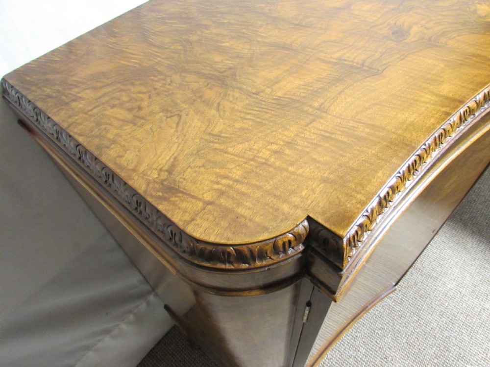Burr Walnut Serpentine Shape cupboard View VII