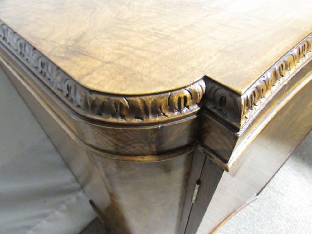 Burr Walnut Serpentine Shape cupboard View XI