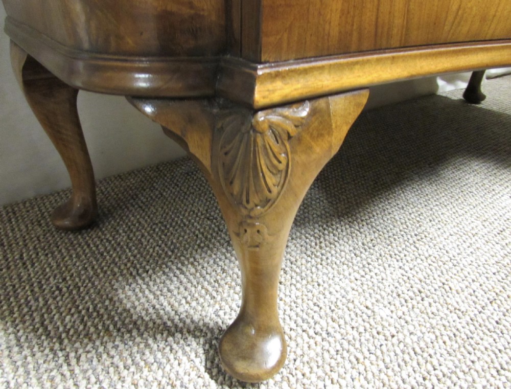 Burr Walnut Serpentine Shape cupboard View XII