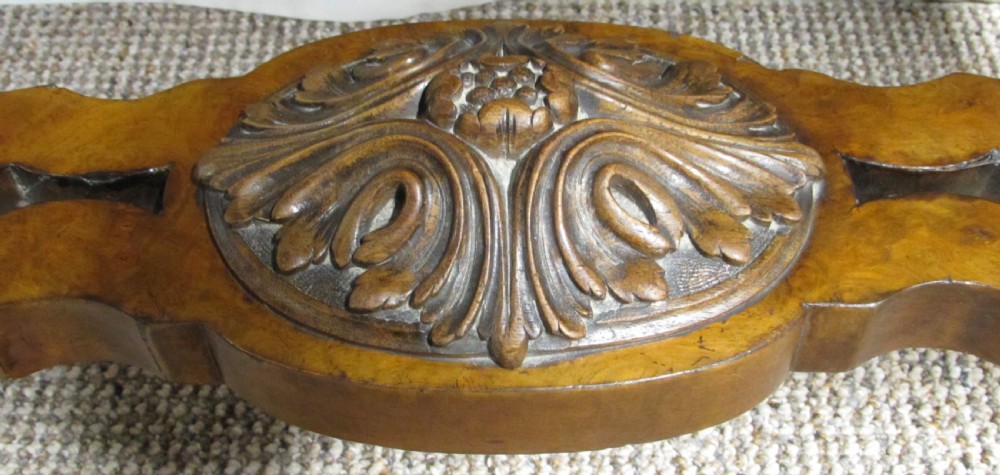 Very Good Burr Walnut Victorian Card Table View VI