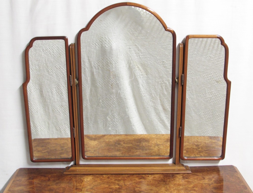 Quality Burr Walnut Dressing Table View VI